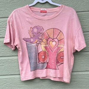 MOTHER Cupid Love Crop Tee. Extra Small.